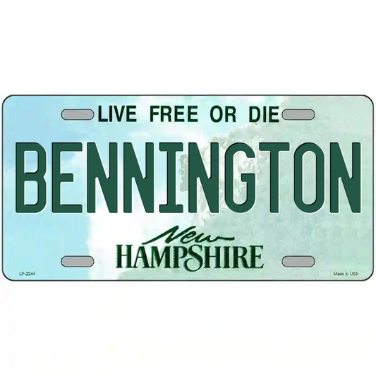 Bennington New Hampshire Metal Sign
