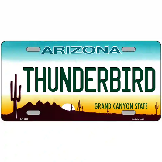 Thunderbird Arizona Metal Sign
