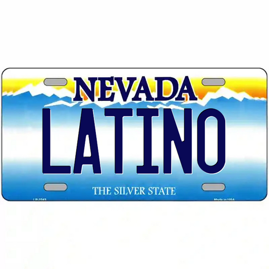Latino Nevada Metal Sign