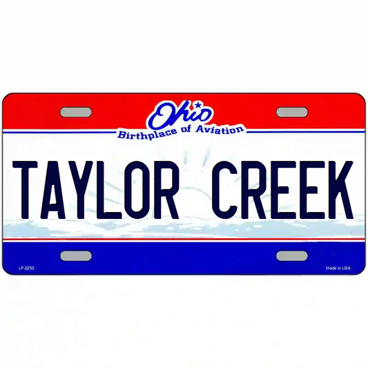 Taylor Creek Ohio Metal Sign