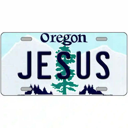 Jesus Oregon Metal Sign