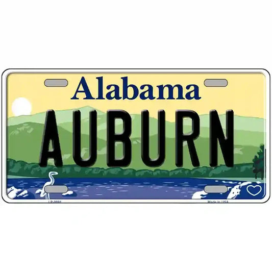 Auburn Alabama Metal Sign