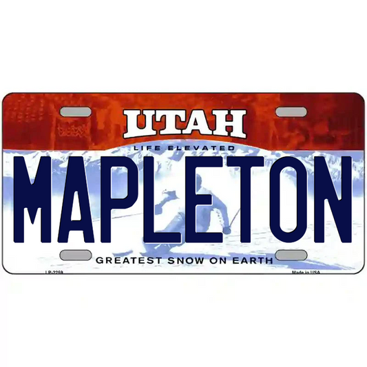 Mapleton Utah Metal Sign