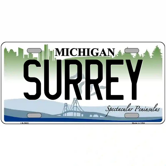 Surrey Michigan Metal Sign