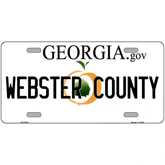 Webster County Georgia Metal Sign
