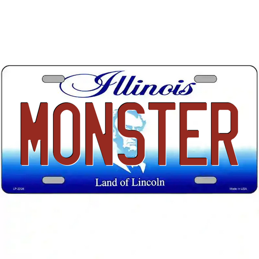 Monster Illinois Metal Sign