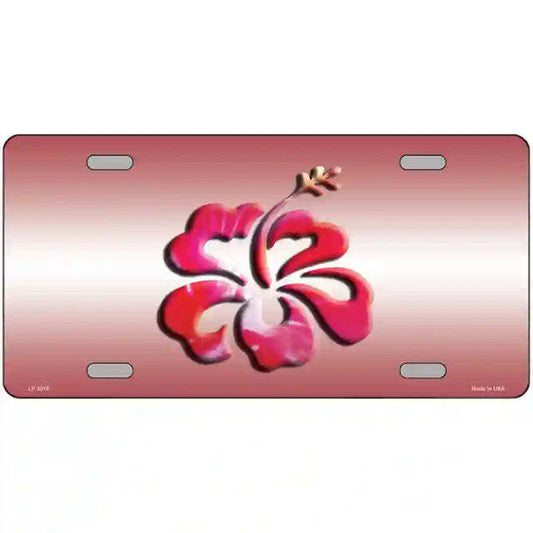 Hibiscus Flower Metal Sign