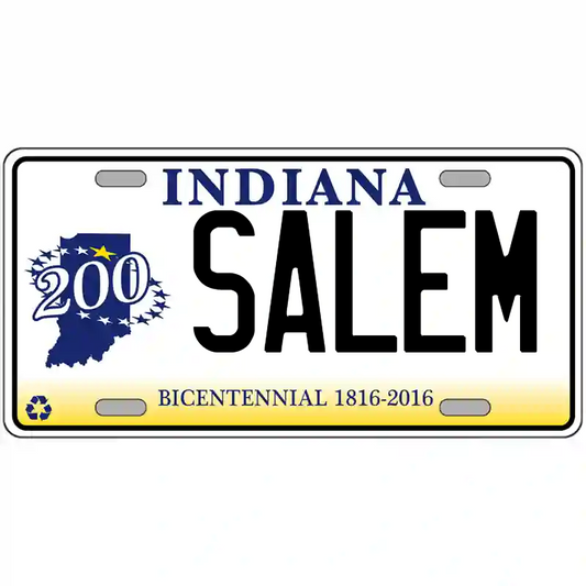 Salem Indiana Bicentennial Metal Sign