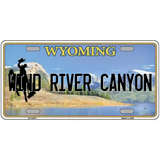 Wind River Canyon Wyoming Metal Sign