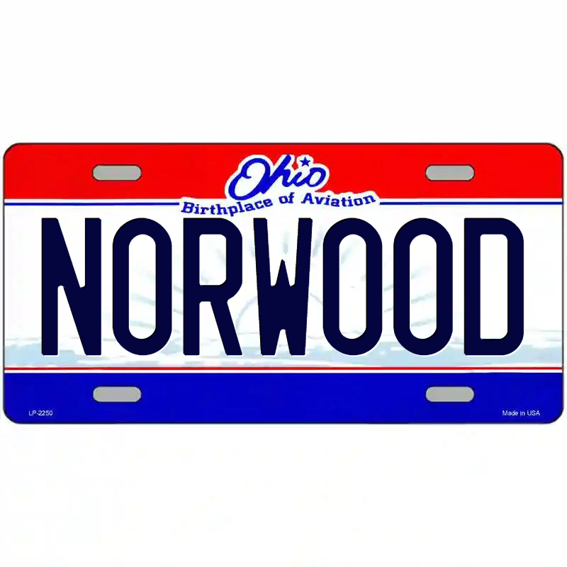 Norwood Ohio Metal Sign