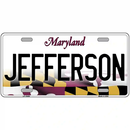 Jefferson Maryland Metal Sign