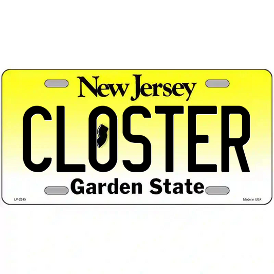 Closter New Jersey Metal Sign