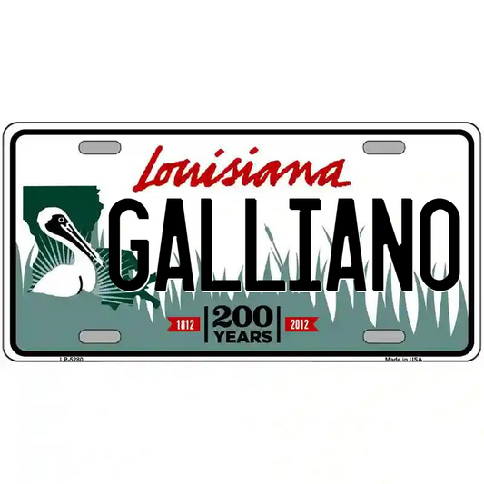 Galliano Louisiana Metal Sign
