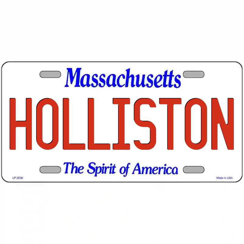 Holliston Massachusetts Metal Sign
