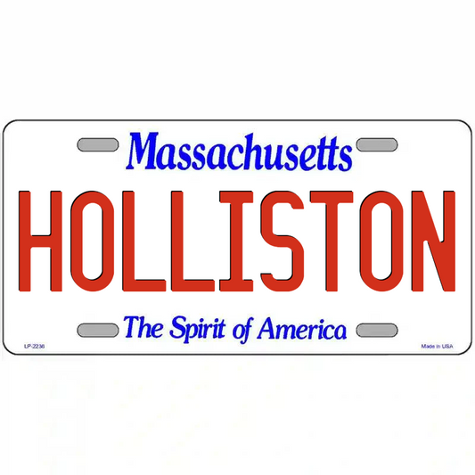 Holliston Massachusetts Metal Sign