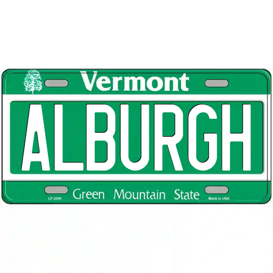Alburgh Vermont Metal Sign