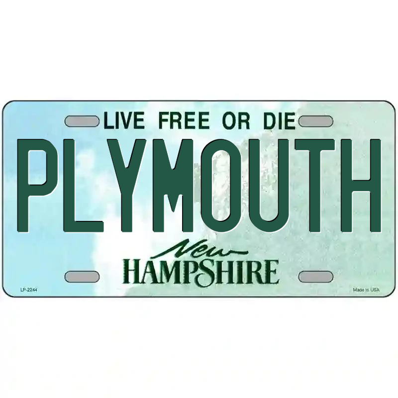 Plymouth New Hampshire Metal Sign