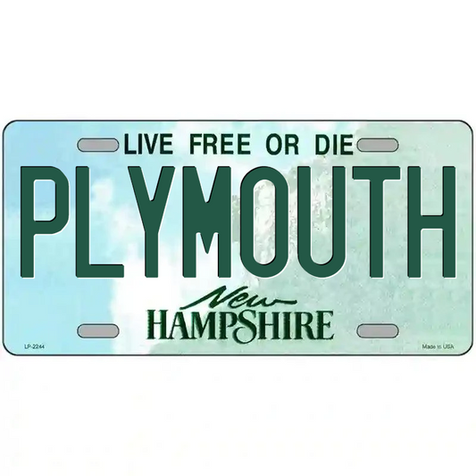 Plymouth New Hampshire Metal Sign