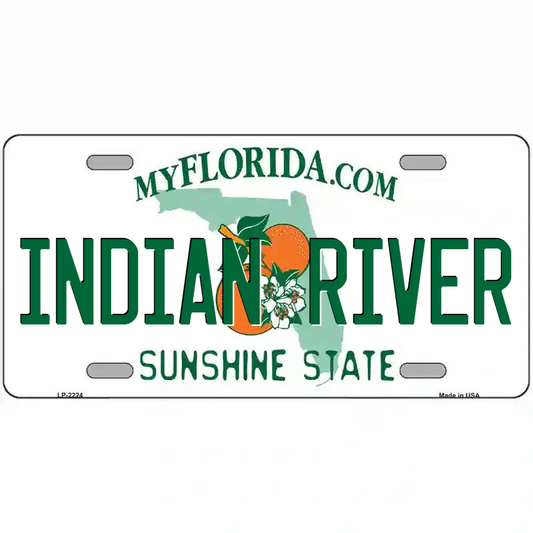 Inidan River Florida Metal Sign