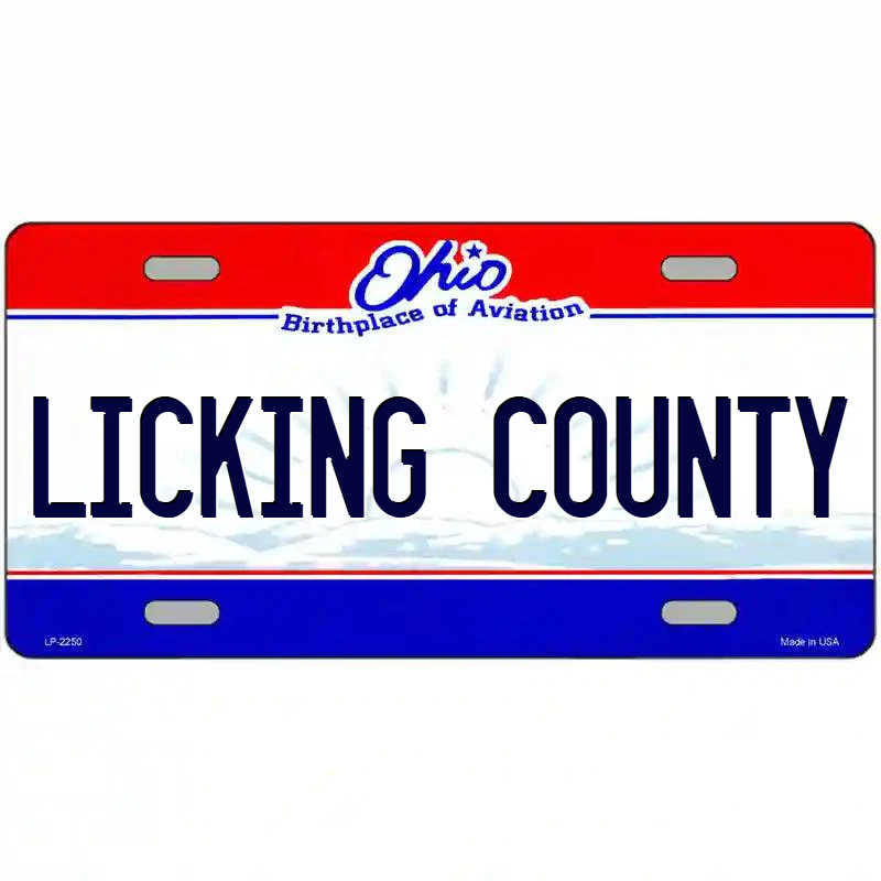 Licking County Ohio Metal Sign