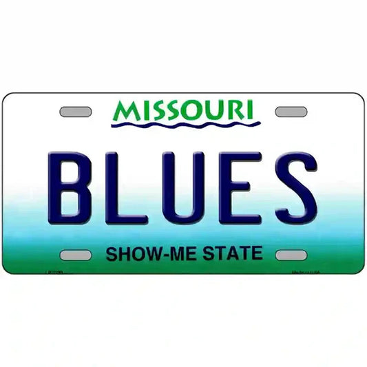 Blues Missouri Metal Sign