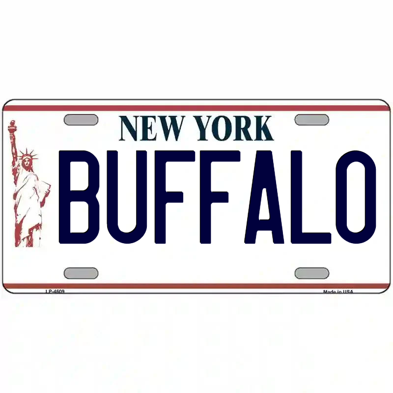Buffalo New York Statue of Liberty Metal Sign