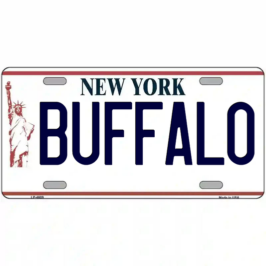 Buffalo New York Statue of Liberty Metal Sign
