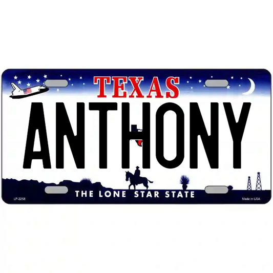 Anthony Texas Metal Sign