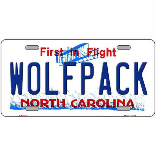 Wolfpack North Carolina Metal Sign