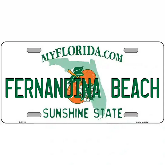 Fernandina Beach Florida Metal Sign