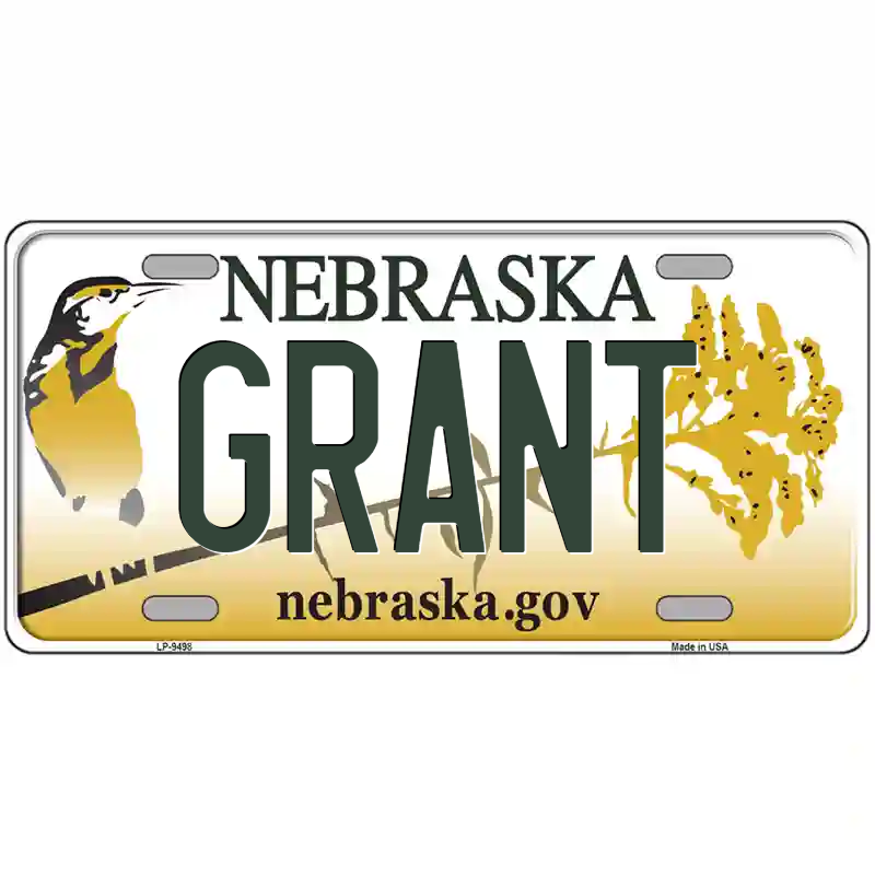Grant Nebraska Metal Sign