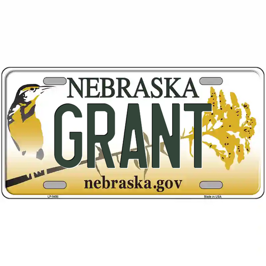 Grant Nebraska Metal Sign