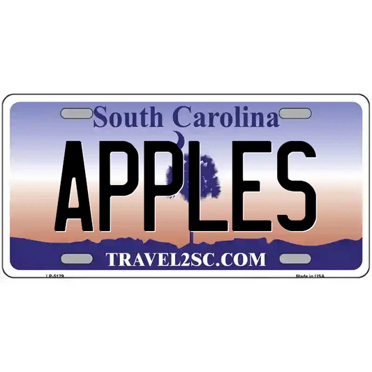 Apples South Carolina Metal Sign