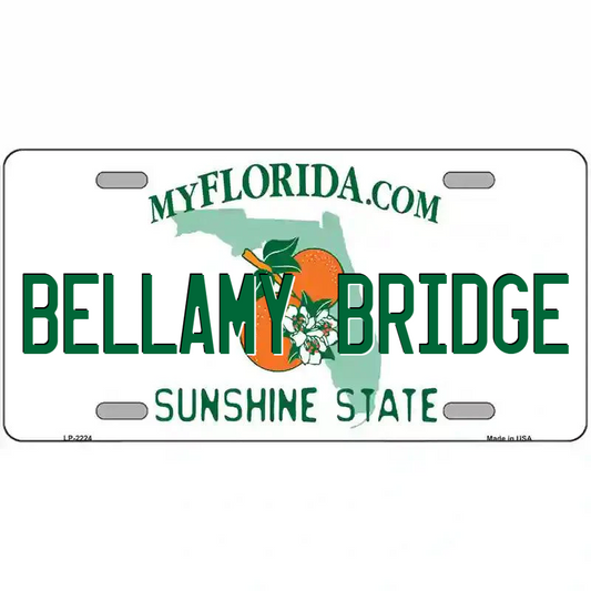 Bellamy Bridge Florida Metal Sign