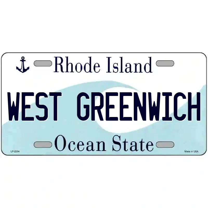 West Greenwich Rhode Island Metal Sign