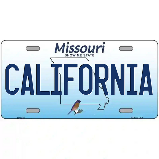 California Missouri Metal Sign