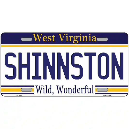 Shinnston West Virginia Metal Sign
