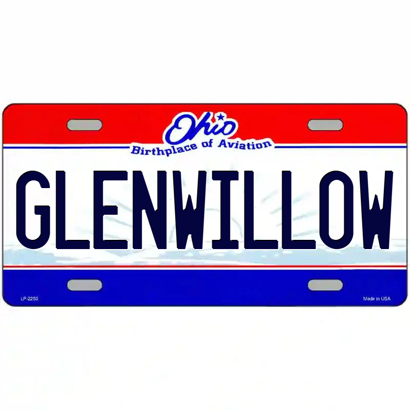 Glenwillow Ohio Metal Sign