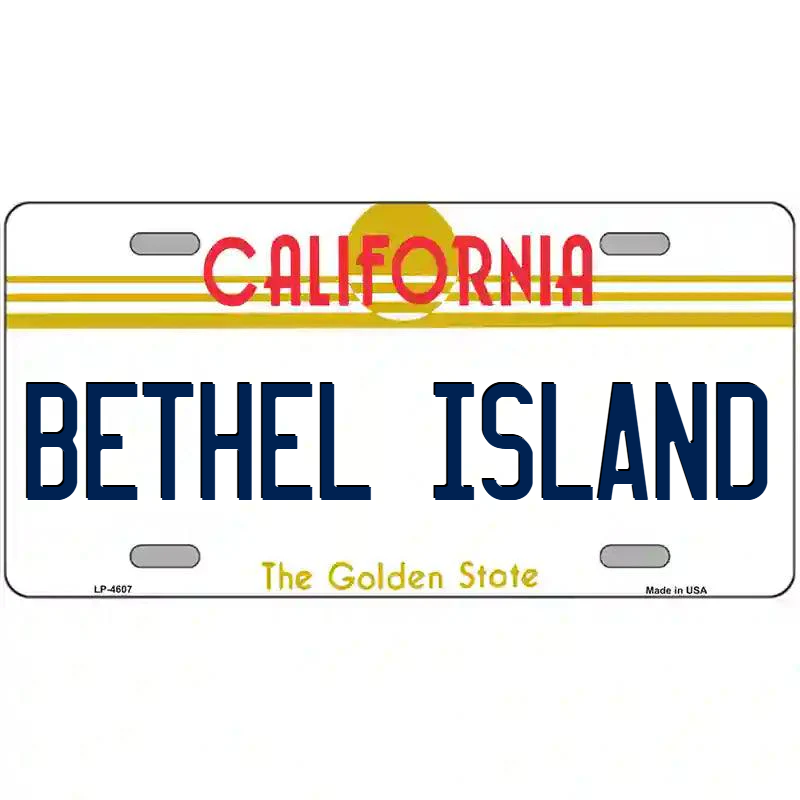 Bethel Island California Metal Sign