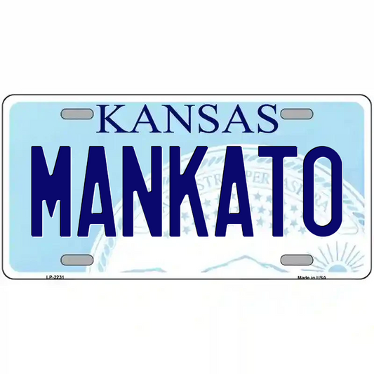 Mankato Kansas Metal Sign