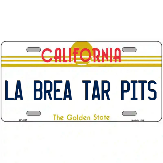 La Brea Tar Pits California Metal Sign