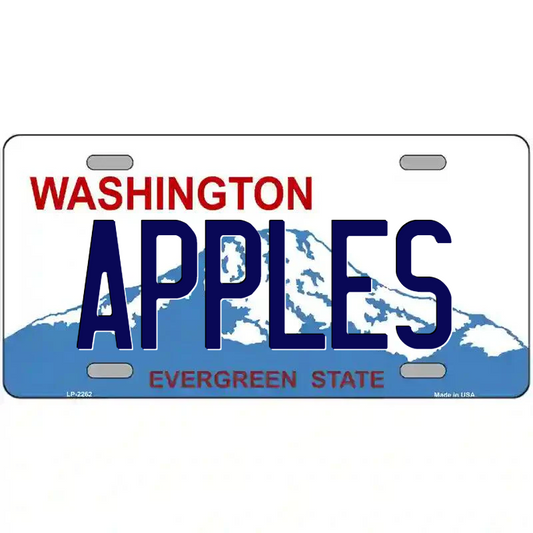 Apples Washington Metal Sign