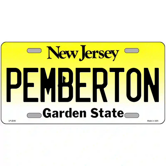 Pemberton New Jersey Metal Sign
