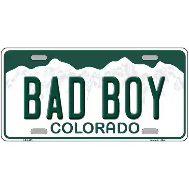 Bad Boy Colorado Metal Sign