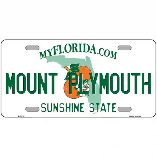 Mount Plymouth Florida Metal Sign