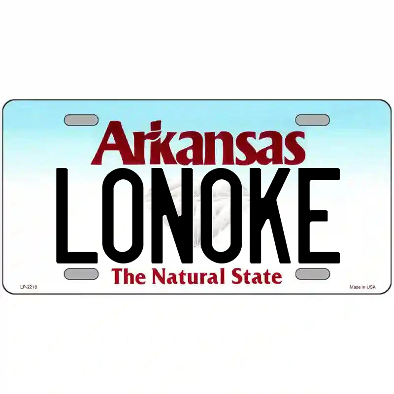 Lonoke Arkansas Metal Sign