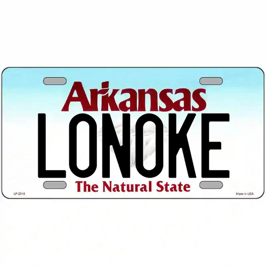 Lonoke Arkansas Metal Sign