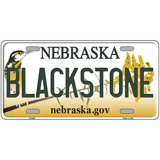 Blackstone Nebraska Metal Sign