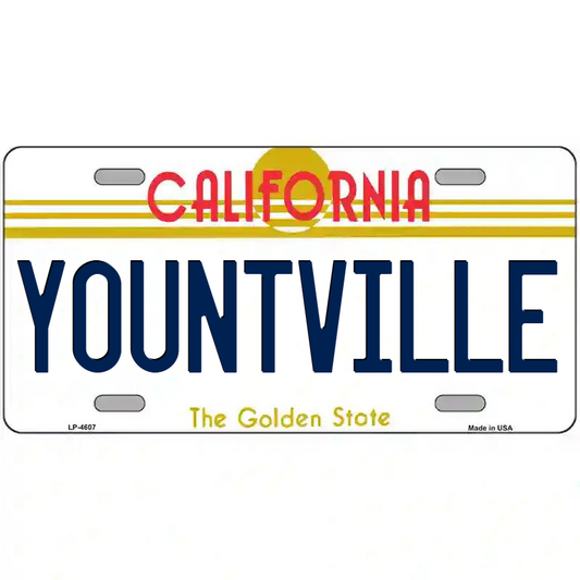 Yountville California Metal Sign