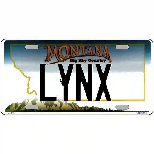 Lynx Montana Metal Sign